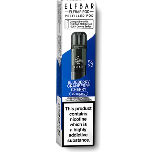 Blueberry Cranberry Cherry Elfbar 600 Prefilled Pods