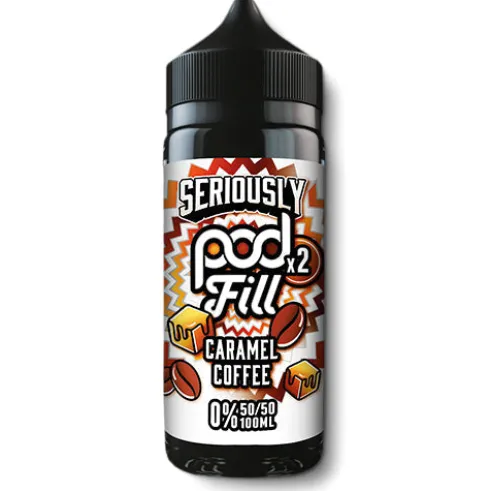 Caramel Coffee Shortfill by Seriously Pod Fill X2