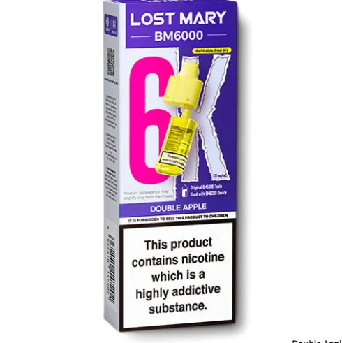 Double Apple BM6000 Refill Pods by Lost Mary