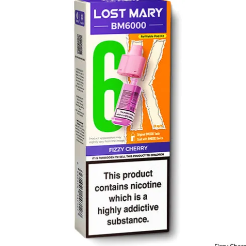 Fizzy Cherry BM6000 Refill Pods by Lost Mary