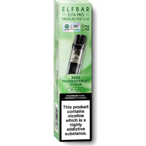 Kiwi Passion Fruit Guava Elfa Pro Pods by Elf Bar