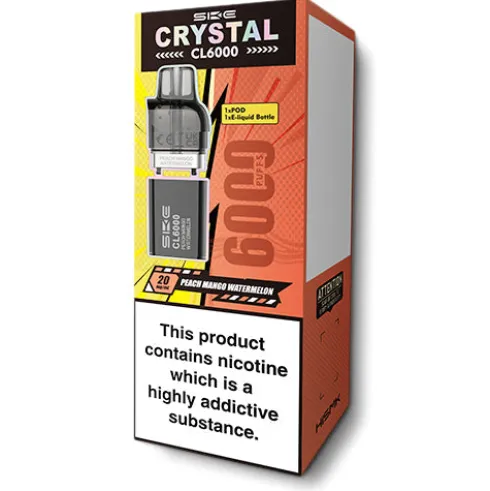 Peach Mango Watermelon Crystal CL6000 Pods by SKE