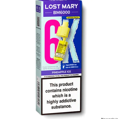 Pineapple Ice BM6000 Refill Pods by Lost Mary